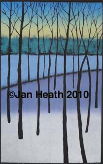 thru the trees winter