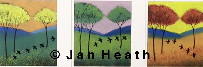 three trees triptych