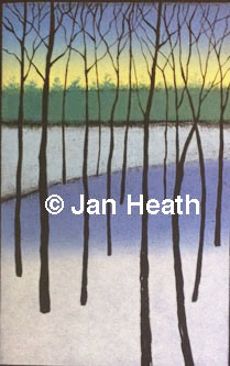 thru the trees winter